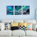 Miniatyrbild 5 av 8: Bondehus Väggkonst Aurora Landskapsmålning på Canvas Vägg