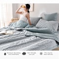 Miniatyrbild 3 av 5: Täcken för Queen Size Säng Lätta Överkast, Mjuk Säng Sommartäcke Lätt Mikrofiber Överkast, Modernt Blomstermönstrat Överkast för Alla Säsonger 150x200