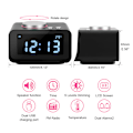 Miniatyrbild 1 av 8: Digital LCD-väckarklocka FM-radio med högtalarfunktion + Dubbel