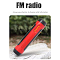 Miniatyrbild 5 av 8: Bärbar handvev ficklampa med larm FM-radiofunktion