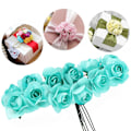 Miniatyrbild 5 av 8: 144 st miniatyrpappersblommor handgjorda DIY konstgjorda rosor för