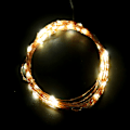Miniatyrbild 7 av 8: 10M 100 LED-ljusslinga utomhus koppartrådsljusslinga 8