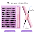 Miniatyrbild 1 av 2: Diy Lash Extension Kit, lash Clusters With Bond And Seal Individual Lashes Kit 110 pcs