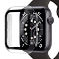 Miniatyrbild 3 av 3: Case Apple Watch 7 41mm Skal med Tempererat Glas Transparent svart