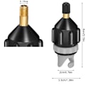 Miniatyrbild 5 av 7: Pumpadapter, adapter för kompressor, portabel SUP-ventiladapter, uppblåsbar båtventiladapter för kajak, uppblåsbar båt, SUP-bräda Schwarz
