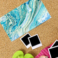 Miniatyrbild 3 av 5: Mikrofiber strandhandduk för vuxna - Överdimensionerad resehandduk