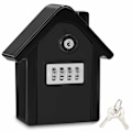 Miniatyrbild 1 av 5: Väggmonterat Säkert Nyckelskåp med Digital Kod & Nödnycklar, Stort Nyckelsäkert Skåp Utomhus Nyckelsäkert Format för Hem, Kontor, Fabrik, Garage Black