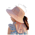 Miniatyrbild 2 av 5: UPF 50+ Pojkflickor Solhatt med Nackskydd Sommar Strandhatt Barn