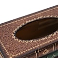 Miniatyrbild 1 av 8: Retro Trä Antik Bok Tissue Box Omslag Handgjord Handmålad Justerbar Passform Standard Tissue Box Mångsidig Hemmakontorsinredning Öppen Toppdesign Enkel