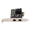 Miniatyrbild 3 av 7: PCIe Nätverkskort Dubbla Portar RTL8125BG Chip 2500 1000 100Mbps 2.5GBase T PCIe Internetadapter för Stationära Datorer PC-Servrar