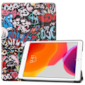 Miniatyrbild 4 av 8: Apple iPad 10.2 Slim fit tri-fold fodral - Graffiti Pattern multifärg