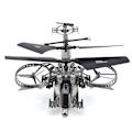 Miniatyrbild 5 av 7: Precision Control Fjärrkontroll Helikopter, Realistisk Militär Design Höjd Håll Inomhus Leksak för Barn Vuxna
