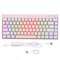 Miniatyrbild 1 av 7: 82 Tangenters Mekaniskt Tangentbord RGB Bakgrundsbelysning ABS Tre Lägen Gaming Tangentbord med Vred för Windows för IOS för Android Brun Brytare