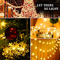 Miniatyrbild 5 av 8: Batteridrivna LED-slingor Ejoyous 6m 19ft 40 snöformade LED-lampor Fe Dekorativ Li
