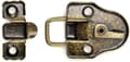 Miniatyrbillede 2 af 4: Retro vippespænde, antik hasp vintage bronzelåse til J