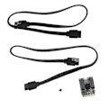 Miniatyrbild 2 av 7: M.2 till 2 Port SATA3.0 Expansionskort 6Gbps JMB582 Chip PCB M.2 till 2 Port SATA3.0 Adapter för Dator