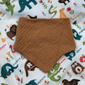Miniatyrbild 3 av 5: Musslin Haklappar för Bebisar, Mjuka Triangulära Baby Bandana Dregelhaklappar för Pojkar och Flickor, Enfärgade Haklappar för Dreglande och Tandsprickning Style 3