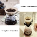 Miniatyrbild 4 av 8: Glasdroppkaffe tratt tratt tjocknat glaskaffe kon