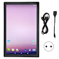 Miniatyrbild 1 av 7: 10,1-tums Tablet HD 1960x1080IPS för Android11 8-kärnig CPU 2,4 5GWiFi Dual Band 8MP 20MP Dubbel Kamera Tablet 100‑240V Svart EU-kontakt