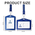 Miniatyrbild 2 av 5: 2-pack läder ID-korthållare, vertikal/transversal ID