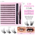 Miniatyrbild 2 av 2: Diy Lash Extension Kit, lash Clusters With Bond And Seal Individual Lashes Kit 110 pcs