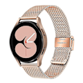Miniatyrbillede 2 af 7: Til Samsung Galaxy Watch 4 5 6 Rem 40Mm 44Mm Mesh Loop Rustfrit Stål Rem Bling Fald Hærdet Glas Skærmbeskytter rose gold sæt watch6 44mm