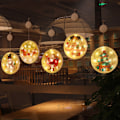 Miniatyrbilde 3 av 10: Jul LED vindusbelysning med sterk sugekoppkrok for juletrefönstervegg 2 2