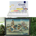 Miniatyrbild 5 av 5: 12 ml 12 färger glasfärg akryl handmålade pigment ritrör konstmaterial SQBB