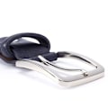 Miniatyrbillede 5 af 7: Stretchcanvas læderbælter til mænd Kvinde Casual Strikket Vævet Militær Taktisk rem Mand Elastisk Bælte til Bukser Jeans White-Navy