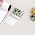 Miniatyrbild 4 av 5: Digital resealarmklocka - Fällbar kalendertemperaturtimer Lcd-klocka Väderprognosklocka B