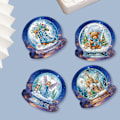 Miniatyrbild 5 av 8: Juldiamantkonst-kortset, 12/8/6/4-pack, DIY handgjorda julkort HK050