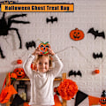 Pikkukuva 7 / 8: Halloween-kummitus karkkikassi | huopa kurpitsa karkkipussit 2013 temppu tai herkku kummitus karkkikassi läpinäkyvällä ikkunalla kiitospäivälle Pumpa
