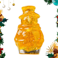 Miniatyrbillede 1 af 8: Krystal Snemand Figurer - 3D Julekollektion Miniature, Gul Additive color yellow