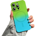 Pikkukuva 1 / 5: CQBB Magneettinen iPhone 13 Pro -kotelo [yhteensopiva MagSafen kanssa], söpö gradienttivärinen kotelo naisille ja miehille, pehmeä TPU-iskunkestävä kotelo