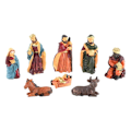 Miniatyrbilde 1 av 5: 8 stk Julekrybbe Figur Dekorasjon Gaver Håndverk R