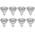 Miniatyrbilde 1 av 7: Pakke med 8 halogenpærer Gu5.3 Mr16 35w 12v Dimbar - varm hvit 2800k, 400 lumen, lås Jz [DB]