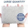Pikkukuva 3 / 3: 14400 kpl Kristalli Litteitä Strassit DIY- käsitöihin, Läpinäkyvä, SS16, 3.8-4.0mm Transparent SS16/14400pcs