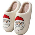 Miniatyrbillede 1 af 8: Varme og komfortable juleelg-plysstøfler til soveværelset Red Santa C 42/43 EU