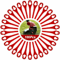 Pikkukuva 5 / 5: 100 kpl:n varaosateräpaketti Florabest-reunaleikkuriin LIDL FRTA 20 A1, FAT 18B2, FAT 18B3