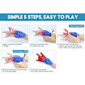 Miniatyrbilde 9 av 9: Spider Web Shooter som faktisk skyter ekte tau Launcher håndledsleketøy rollespill Blue