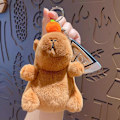 Pikkukuva 4 / 7: Laulava Capybara plyysiavainperä - luova musiikkipehmolelu riipus, reppukoriste Brun