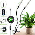 Miniatyrbillede 6 af 8: 160 LED Plantlampe, Fuld Spektrum 3000K/5000K/660nm, Timer, til Indendørs Dyrkning, Ingen Adapter