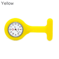 Miniatyrbillede 3 af 7: Fickur Kvinnors Digital Display Dial Clip-On Analog Klocka Fob Sjuksköterska Brosch Pin Häng Ficka Elektrisk Klocka Mode Klockor Gul