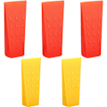 Miniatyrbillede 4 af 7: Fældning kiler 4 stk. 5 tommer fældekile stabile plastkæder sav kiler med skridsikre knopper til skovningsudstyr gul + orange træ splitter gul+orange
