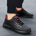 Miniatyrbillede 2 af 7: Maedef Sneakers til mænd - Casual snørebånd - Mode sneakers - Vandtætte løbesko - Gåsko til udendørs brug - Træningssko til mænd - Atletiksko - Grå - 48