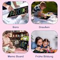 Miniatyrbilde 5 av 6: 16-tommers LCD Skrivetavle, Tegnebrett med Høy Lysstyrke, Lås & Sletting, Rosa