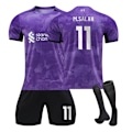 Pikkukuva 1 / 9: 23-24 Aikuisten Lasten Poikien Jalkapalloasut Jalkapalloharjoitteluasu Urheiluvaatteet 3-osainen setti 2324 liverpool toinen vieraspaita #11 2324 liverpool second away#11 18