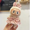 Pikkukuva 2 / 2: Riippuva maitokahvin värinen mekko, (vain vaatteet) 17cm sokkolaatikko macaron Labubu Labubu Time to chill -nukenvaatteet