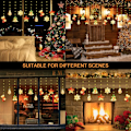 Miniatyrbillede 6 af 7: 3m x 0.65m Julgardiner med Lys, USB LED-Lysstreng til Indretningsdekoration 3 m/3d 3 m/3d