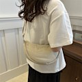 Miniatyrbillede 2 af 6: Nylon Axelremstaske Kvinde 2024 Ny Trendig Dumpling Taske Lettevægt Sport Style Axel Taske Underarm Tasken Sort